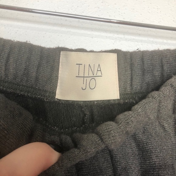 Tina Jo Tie Dye Sweatpants Black Gray Xsmall - Picture 3 of 6